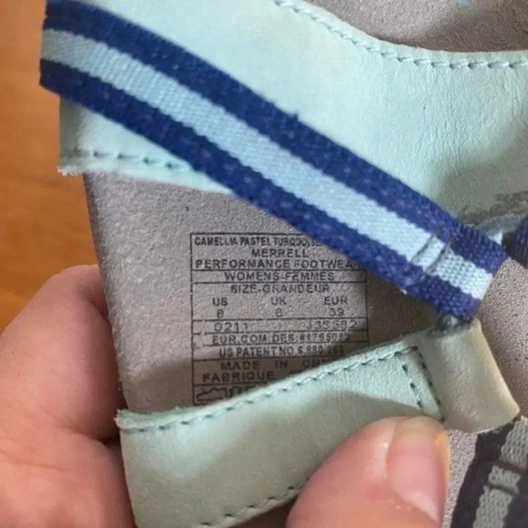 Merrell Blue Slip on Sandals - Picture 8 of 11